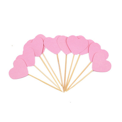 20db Mini Szíves Cupcake Toppers Születésnapi Torta Feltét Díszítő Pick Gyerekek Születésnapi Esküvői Party Dekoráció Babaváró kedvencek