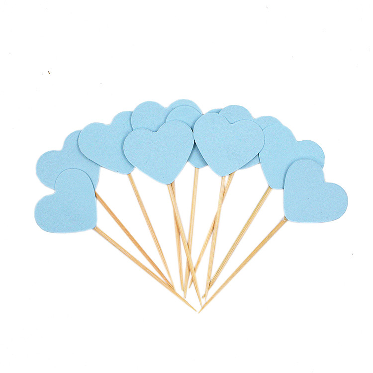 20db Mini Szíves Cupcake Toppers Születésnapi Torta Feltét Díszítő Pick Gyerekek Születésnapi Esküvői Party Dekoráció Babaváró kedvencek