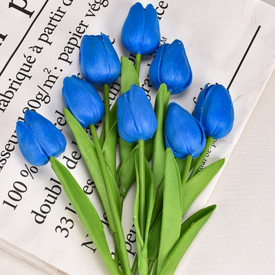 3/5/10GAB Tulpes mākslīgais zieds Mākslīgais pušķis Tulpes Viltus zieds kāzu mājas dārza dekorēšanai