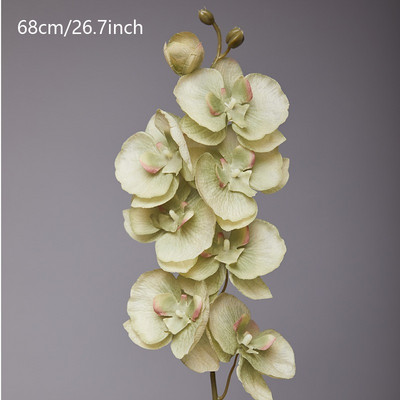 8 capete mari mătase flori artificiale ramură orhidee Phalaenopsis negru burgundă nunta decorațiuni pentru interior flori în ghivece orhidee en-gros