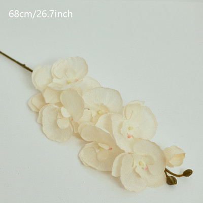 8 capete mari mătase flori artificiale ramură orhidee Phalaenopsis negru burgundă nunta decorațiuni pentru interior flori în ghivece orhidee en-gros