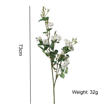 1Gb balts pastorālais dārzs Sīka rožu zīda mākslīgie ziedi Dzīvojamās istabas apdare Modernā stila dekoratīvā