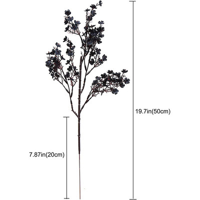 Fehér művirágok cseresznyevirágok gypsophila hamis növények barkácsolás esküvői csokor vázák otthoni dekorációhoz Faux karácsonyi ág