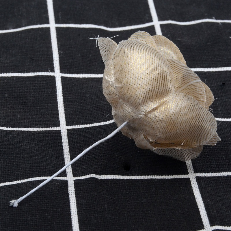 10 buc 4 cm mătase auriu capete de flori artificiale trandafiri flori decorative pentru nuntă decorare petrecere acasă mini perete de flori false bricolaj