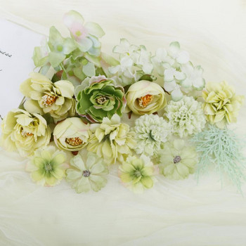1 чанта Европейски изкуствени цветя за домашна стая Декор Сватбена украса Направи си сам Аксесоари за коса Корсаж Занаятчийски комплект Фалшиви цветя