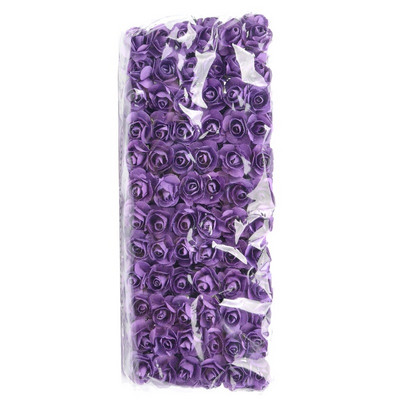 144 de bucăți fals mini buchet de flori de trandafir din hârtie artificială pentru decorarea nunții artizanat DIY Scrapbooking coroană artizanală