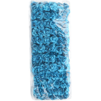 144 de bucăți fals mini buchet de flori de trandafir din hârtie artificială pentru decorarea nunții artizanat DIY Scrapbooking coroană artizanală