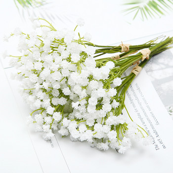 20cm Λευκά Gypsophila Τεχνητά Λουλούδια Διακόσμηση Γάμου DIY Μπουκέτο Σύνθεση Πλαστική Βρεφική Αναπνοή Fake Flower Διακόσμηση σπιτιού