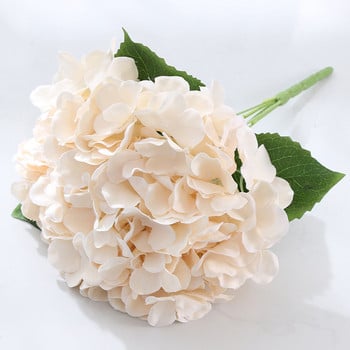 5 глави хортензия букет копринени изкуствени цветя за парти сватба декорация на хола аксесоари домашен декор