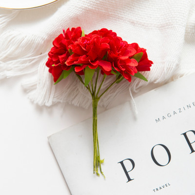 18GAB Mākslīgie Ziedi Pušķis Pušķis Kāzu ballīte Ziemassvētku rotājumi Mājas rokām darināts vainags Dāvana albums Amatniecība viltots augs