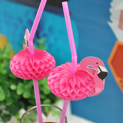 1 set Flamingo Cake Cupcake Topper Ziua Nașterii Nunta Decoratiuni Tort Flamingo Topper Hawaii Beach Decor Party