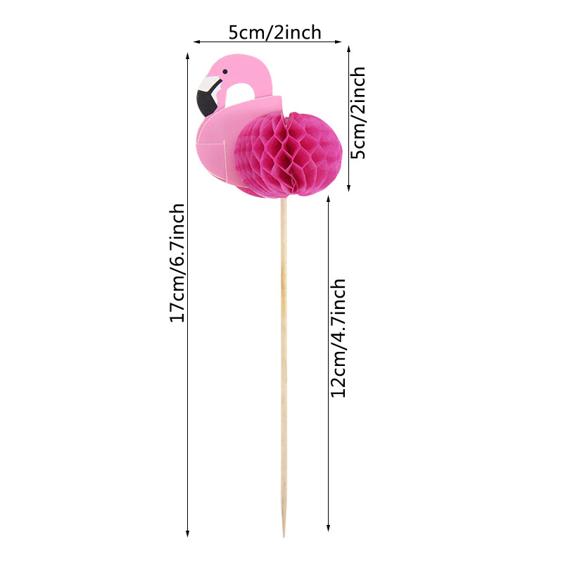 1 set Flamingo Cake Cupcake Topper Ziua Nașterii Nunta Decoratiuni Tort Flamingo Topper Hawaii Beach Decor Party