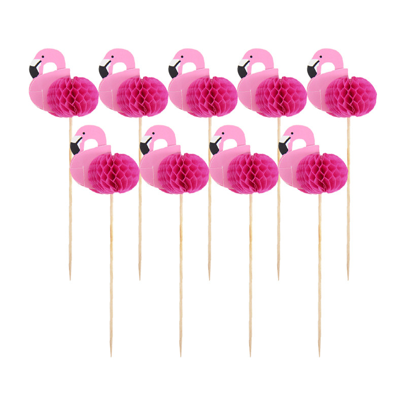 1 set Flamingo Cake Cupcake Topper Ziua Nașterii Nunta Decoratiuni Tort Flamingo Topper Hawaii Beach Decor Party