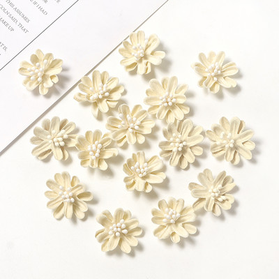 Mini mākslīgie ziedi, margrietiņas galvas kāzas, mājas dekori, izgatavoti apģērbi, galvassegas, rokdarbi Aksesuāri Ziemassvētku ballītes noformējums, zieds