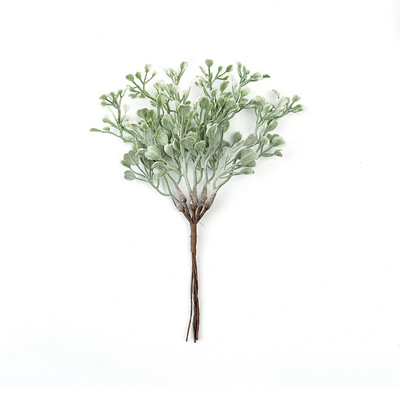 6 gab Mākslīgie ziedi Viltus augi Zāle mājas istabas dekorēšanai Kāzu dekorēšana DIY Garland Scrapbooking Rokdarbu piederumi