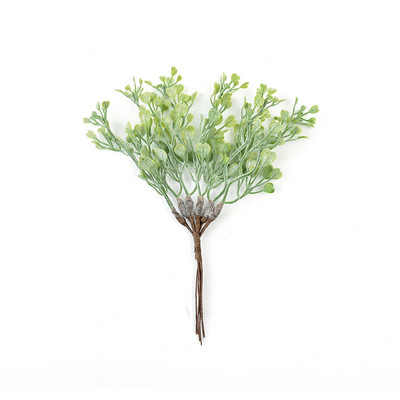 6 gab Mākslīgie ziedi Viltus augi Zāle mājas istabas dekorēšanai Kāzu dekorēšana DIY Garland Scrapbooking Rokdarbu piederumi