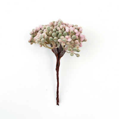 6 gab Mākslīgie ziedi Viltus augi Zāle mājas istabas dekorēšanai Kāzu dekorēšana DIY Garland Scrapbooking Rokdarbu piederumi