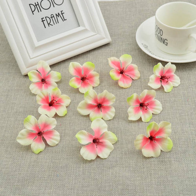 50 db Olcsó selyem rózsa fejű orchidea művirágok otthoni esküvői dekorációhoz kiegészítők Pompon Diy ajándék cseresznye kézimunka