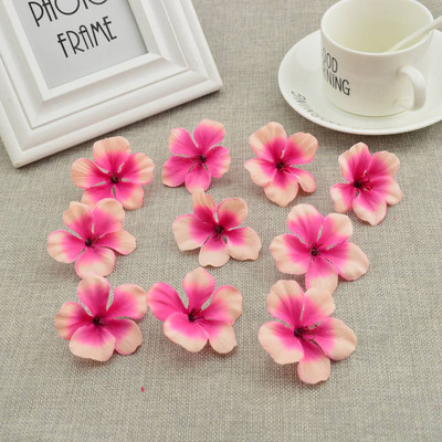 50 db Olcsó selyem rózsa fejű orchidea művirágok otthoni esküvői dekorációhoz kiegészítők Pompon Diy ajándék cseresznye kézimunka