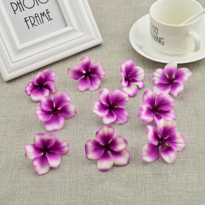 50 db Olcsó selyem rózsa fejű orchidea művirágok otthoni esküvői dekorációhoz kiegészítők Pompon Diy ajándék cseresznye kézimunka