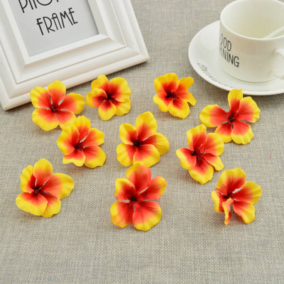 50 db Olcsó selyem rózsa fejű orchidea művirágok otthoni esküvői dekorációhoz kiegészítők Pompon Diy ajándék cseresznye kézimunka