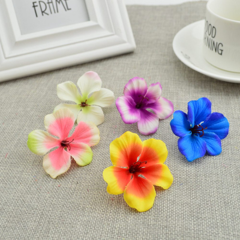 50 db Olcsó selyem rózsa fejű orchidea művirágok otthoni esküvői dekorációhoz kiegészítők Pompon Diy ajándék cseresznye kézimunka