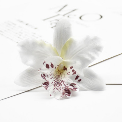 10 bucăți flori artificiale orhidee thailandeză ieftine decor de Crăciun pentru acasă nunta recuzită pentru fotografiere floare de cap de manechin de plajă