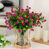 Mākslīgie ziedi 33cm Eucalyptus Pentaphyllum pušķis kāzu ballītes baznīcas dekorēšana Lauku mājas iekštelpu un āra dekorēšana