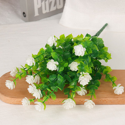 Mākslīgie ziedi 33cm Eucalyptus Pentaphyllum pušķis kāzu ballītes baznīcas dekorēšana Lauku mājas iekštelpu un āra dekorēšana