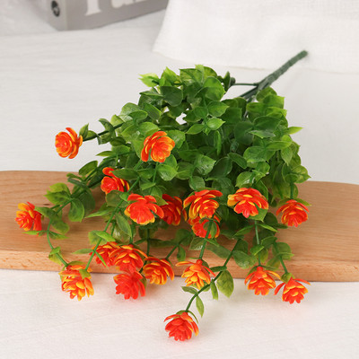 Mākslīgie ziedi 33cm Eucalyptus Pentaphyllum pušķis kāzu ballītes baznīcas dekorēšana Lauku mājas iekštelpu un āra dekorēšana