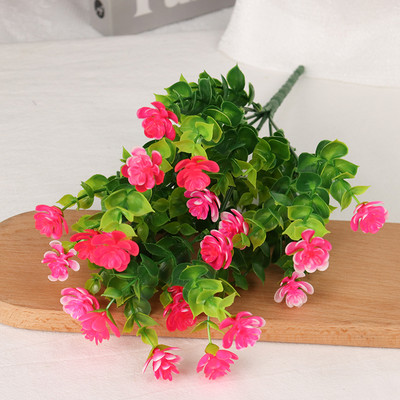 Mākslīgie ziedi 33cm Eucalyptus Pentaphyllum pušķis kāzu ballītes baznīcas dekorēšana Lauku mājas iekštelpu un āra dekorēšana