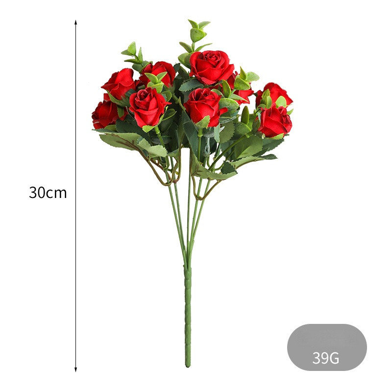 Frumoși trandafiri de hortensie Flori artificiale pentru decorațiuni de nuntă acasă Buchet de toamnă de înaltă calitate Mousse Bujor Floare falsă