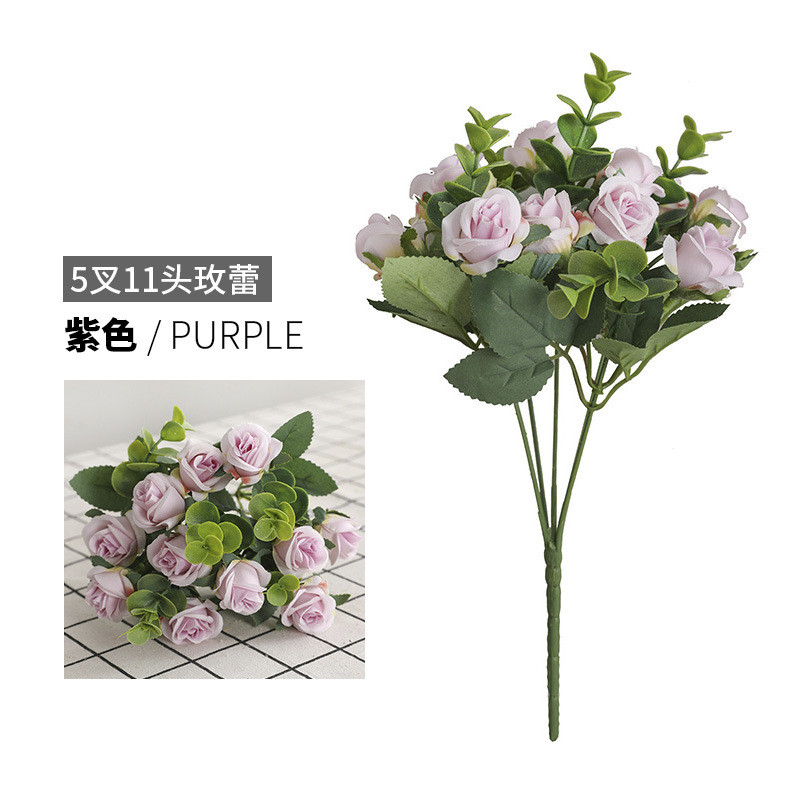 Frumoși trandafiri de hortensie Flori artificiale pentru decorațiuni de nuntă acasă Buchet de toamnă de înaltă calitate Mousse Bujor Floare falsă