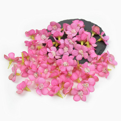 100 db 2 cm-es hamis százszorszép virágfejek Mini selyem művirágok koszorúzáshoz Scrapbooking Otthoni esküvő Valentin-napi dekorációk