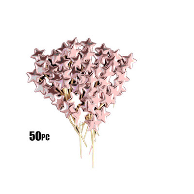 50 de bucăți colorate pentru tort, coroană, stea, inimă, pentru cupcake, suplimente pentru petreceri de la mulți ani, decorațiuni pentru baby shower, petrecere de nuntă