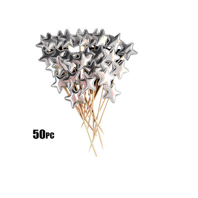 50 de bucăți colorate pentru tort, coroană, stea, inimă, pentru cupcake, suplimente pentru petreceri de la mulți ani, decorațiuni pentru baby shower, petrecere de nuntă