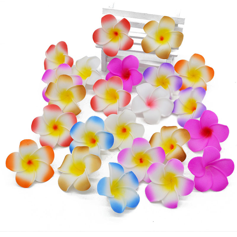 30 buc 5/6/7/8/9cm PE spumă flori de plumeria bricolaj coroană artificială coroană ouă frangipani capete de flori decor hawaian de nuntă