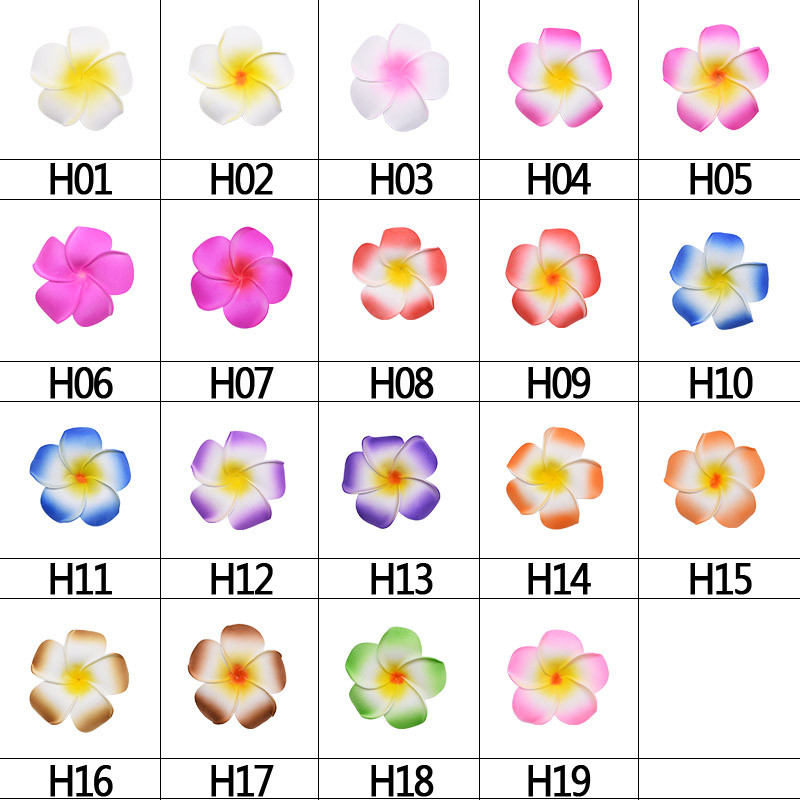 30 buc 5/6/7/8/9cm PE spumă flori de plumeria bricolaj coroană artificială coroană ouă frangipani capete de flori decor hawaian de nuntă