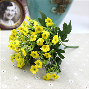 Jauns Hot Vivid Miraflor 36 galvas Mākslīgais Viltus margrietiņas Zieds Mājas Viesnīcas Numurs Kāzu kāzu zieds zīds Orhideja Hortenzijas dekors