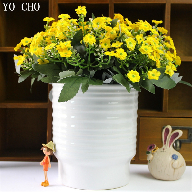 Jauns Hot Vivid Miraflor 36 galvas Mākslīgais Viltus margrietiņas Zieds Mājas Viesnīcas Numurs Kāzu kāzu zieds zīds Orhideja Hortenzijas dekors