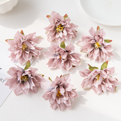 20 db Művirágok Selyem Gerbera Porzó Szilveszter dekoráció Otthon Esküvői Kert Rózsaív Karácsonyi Garland Bross