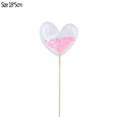 Unicorn roz, pentru petrecere, decorare pentru tort, decorare pentru tort din PVC, coroană strălucitoare pentru cupcake, pentru nuntă, petrecere de aniversare, ornament pentru favoarea de baby shower