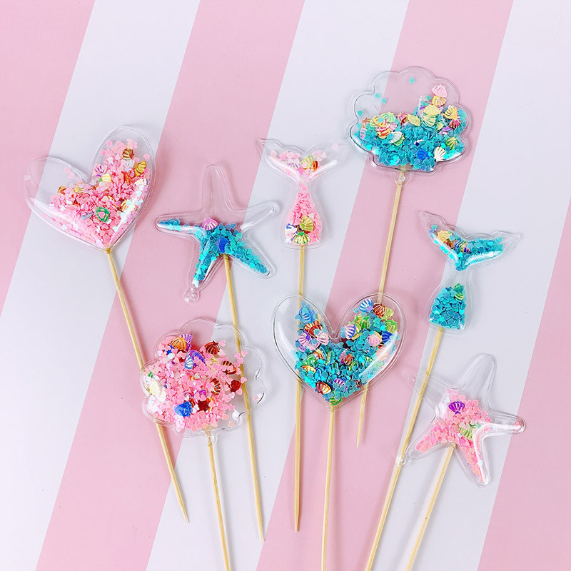Unicorn roz, pentru petrecere, decorare pentru tort, decorare pentru tort din PVC, coroană strălucitoare pentru cupcake, pentru nuntă, petrecere de aniversare, ornament pentru favoarea de baby shower