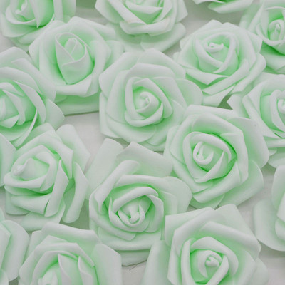 6 cm Trandafiri de nuntă Spumă Flori artificiale de trandafir Coroană de cap Flori decorative DIY Scrapbooking Artizanat Artizanat 20/50 buc