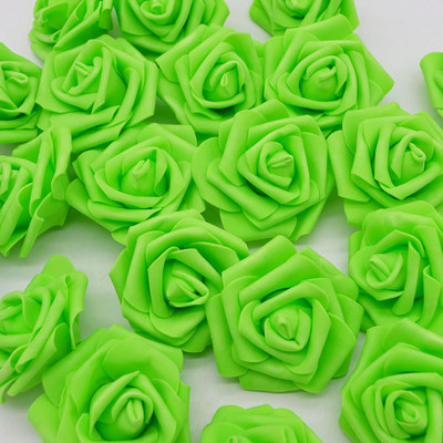 6 cm Trandafiri de nuntă Spumă Flori artificiale de trandafir Coroană de cap Flori decorative DIY Scrapbooking Artizanat Artizanat 20/50 buc