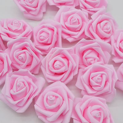 6 cm Trandafiri de nuntă Spumă Flori artificiale de trandafir Coroană de cap Flori decorative DIY Scrapbooking Artizanat Artizanat 20/50 buc