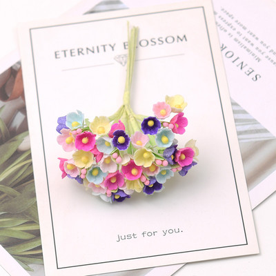 1 kamp\8tk Mini paberist roosist võltslillede kimp Pulmakaunistus Kunstlilled DIY Scrapbooking Garlandi pärja lilled