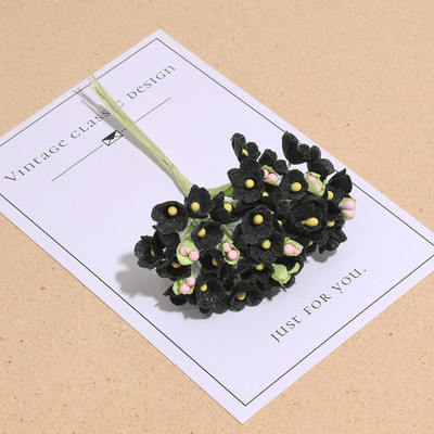 1 kamp\8tk Mini paberist roosist võltslillede kimp Pulmakaunistus Kunstlilled DIY Scrapbooking Garlandi pärja lilled