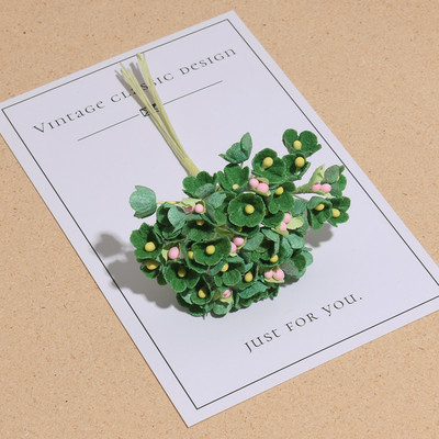 1 kamp\8tk Mini paberist roosist võltslillede kimp Pulmakaunistus Kunstlilled DIY Scrapbooking Garlandi pärja lilled