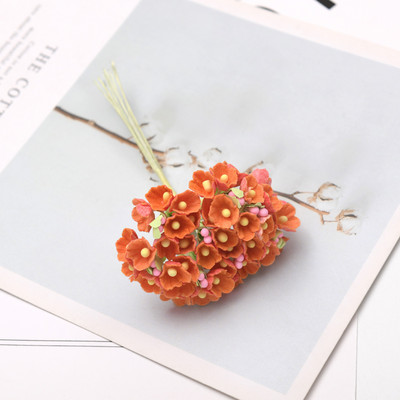 1 kamp\8tk Mini paberist roosist võltslillede kimp Pulmakaunistus Kunstlilled DIY Scrapbooking Garlandi pärja lilled